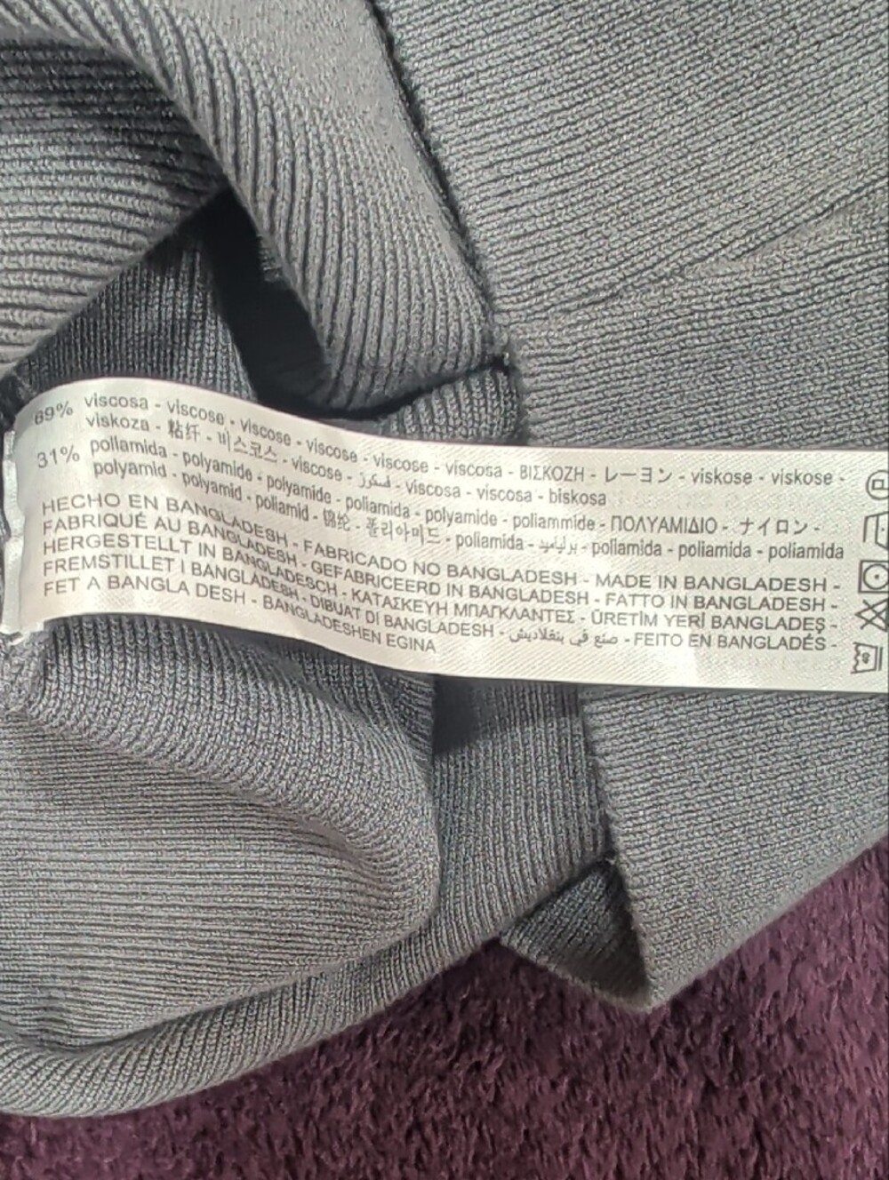 Zara Sleeveless Knit Crop Top - Gray Size L Round Neck - Picture 4 of 5